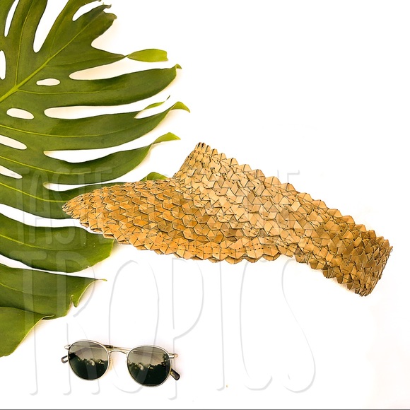 Baha Straw Visor / Free People Hat / Island Hopper - Picture 6 of 7